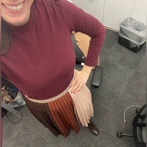 Chicwish Colorblocked Midi Skirt size M